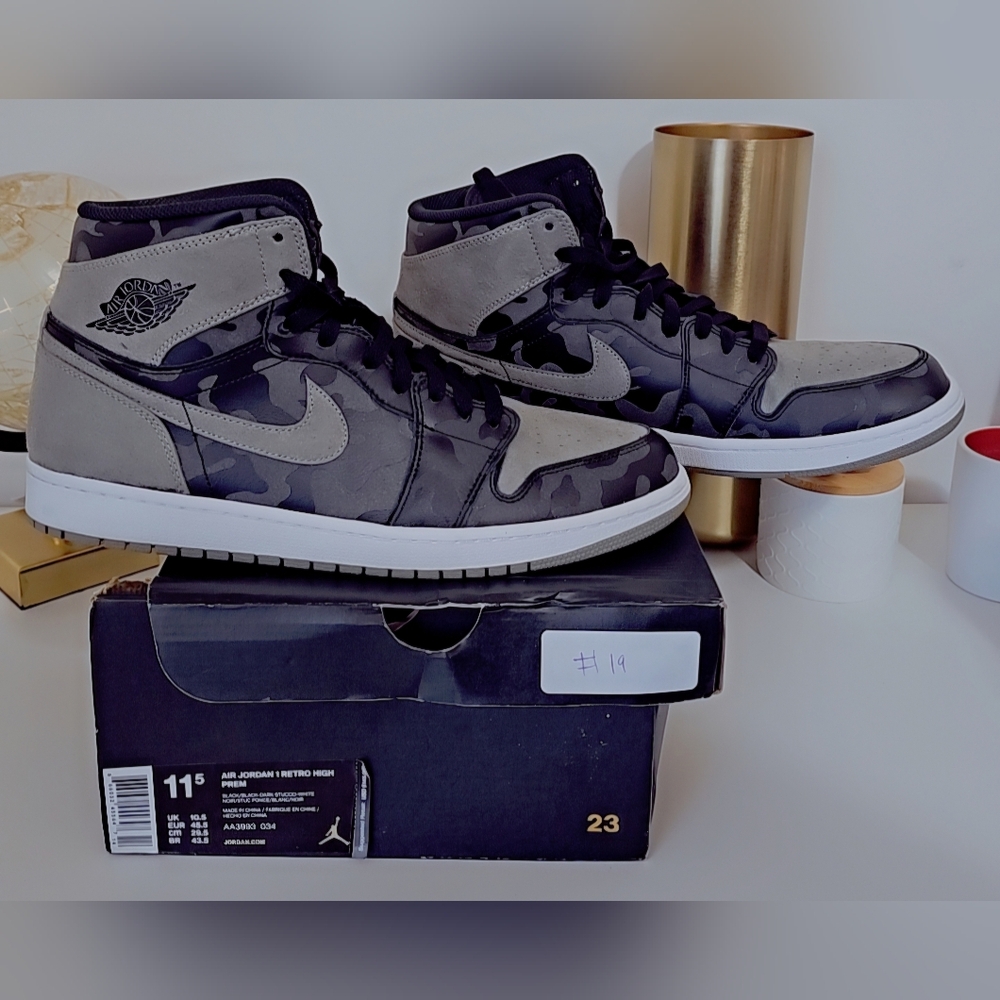Air Jordan 1 Retro High Premium 'Shadow Camo'